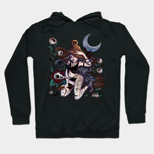 Midnight Delivery Hoodie by Magda Chonillo